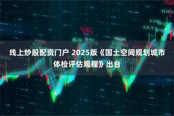 线上炒股配资门户 2025版《国土空间规划城市体检评估规程》出台