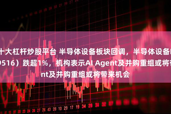 十大杠杆炒股平台 半导体设备板块回调，半导体设备ETF（159516）跌超1%，机构表示AI Agent及并购重组或将带来机会