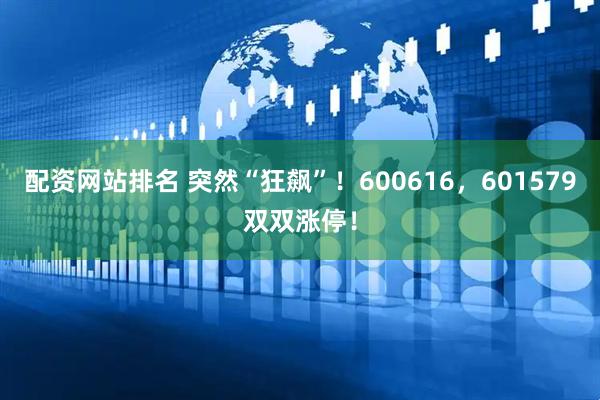 配资网站排名 突然“狂飙”！600616，601579双双涨停！